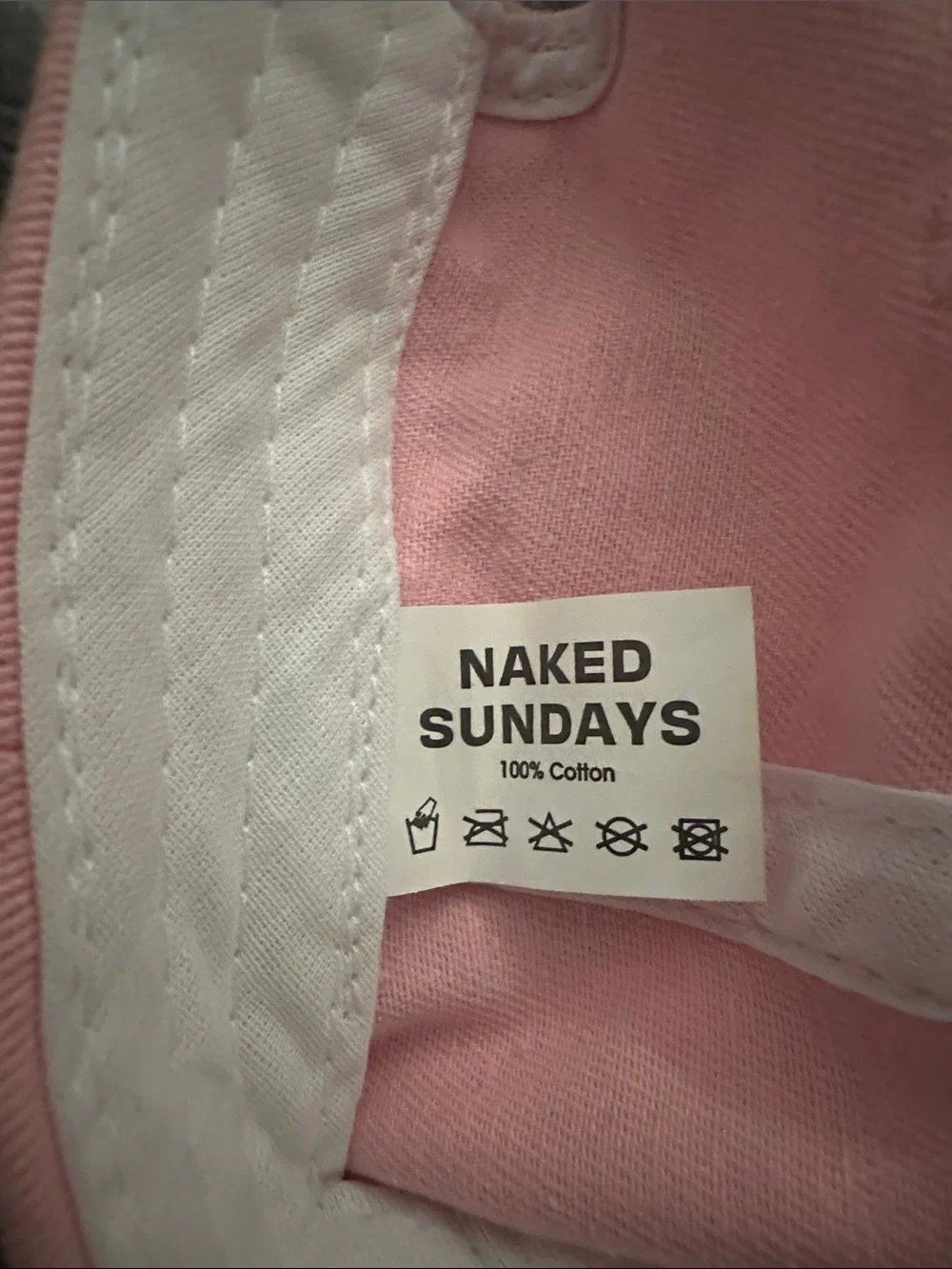 sundays Light Pink Cotton Cap with Branded Tag